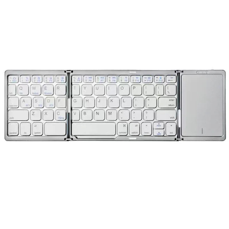 Teclado Dobrável KEBIDUMEI – Bluetooth, Touchpad, Compatível com Windows, Mac, Android e iOS Teclado Dobrável KEBIDUMEI – Bluetooth, Touchpad, Compatível com Windows, Mac, Android e iOS